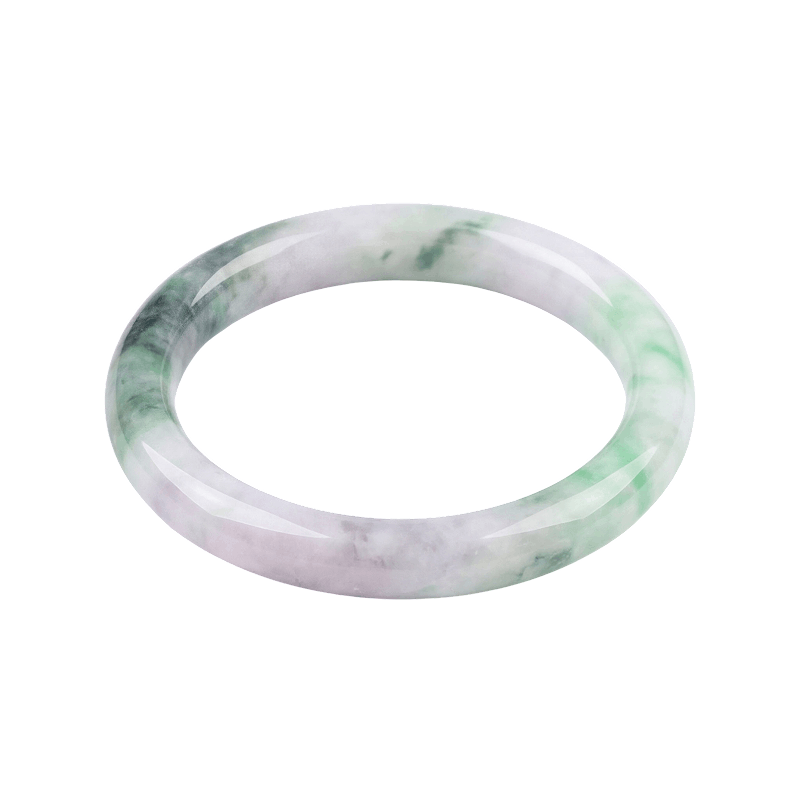 Lavender Black Chicken Green Bangle