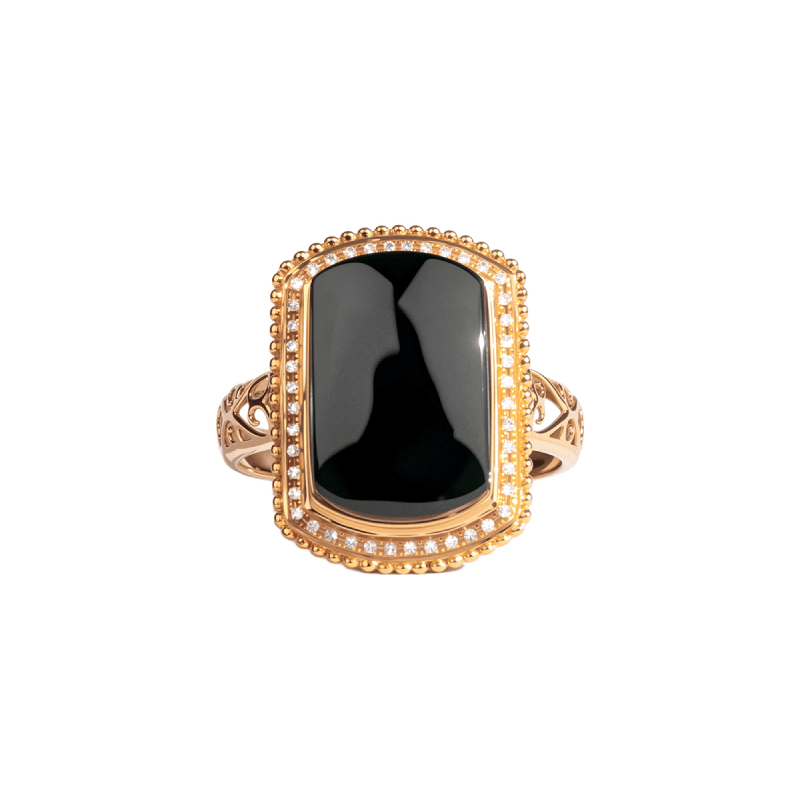 Black Jadeite Ring